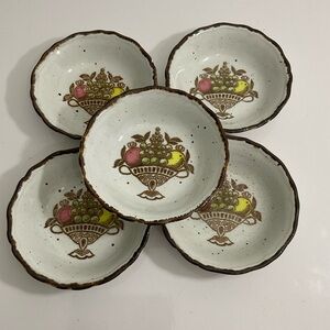 J&G Meakin England Antique Ironstone small soup bowl set of 5